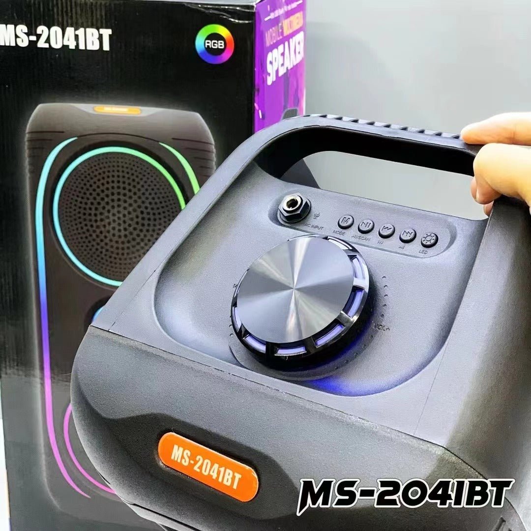Shiou MS - 2041BT Twin 8 - Inch Portable Bluetooth Speaker – RGB Light, TWS, FM, USB, BT 5.3 - Saif Al Najmi KwWireless SpeakersShiouSaif Al Najmi KwShiou MS - 2041BT Twin 8 - Inch Portable Bluetooth Speaker – RGB Light, TWS, FM, USB, BT 5.3