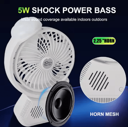 Sing - e ZQS F803 Mini Desktop Fan with Bluetooth Speaker – USB Rechargeable - Saif Al Najmi KwCooling FansSaif Al NajmiSaif Al Najmi KwSing - e ZQS F803 Mini Desktop Fan with Bluetooth Speaker – USB Rechargeable