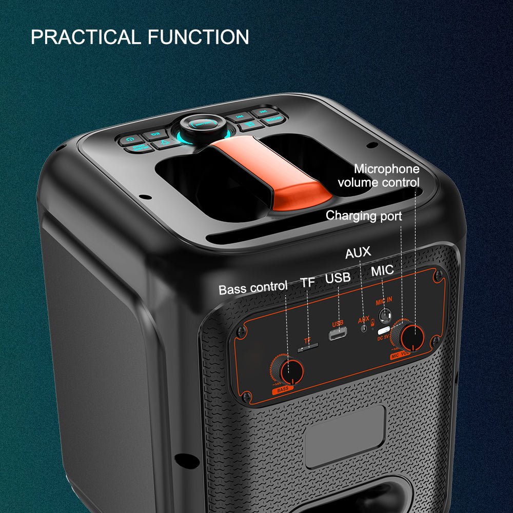 Sing - E ZQS8180 Mini Portable Karaoke Machine – Bluetooth Speaker with Mic, RGB Lights & FM - Saif Al Najmi KwWireless SpeakersSING - ESaif Al Najmi KwSing - E ZQS8180 Mini Portable Karaoke Machine – Bluetooth Speaker with Mic, RGB Lights & FM