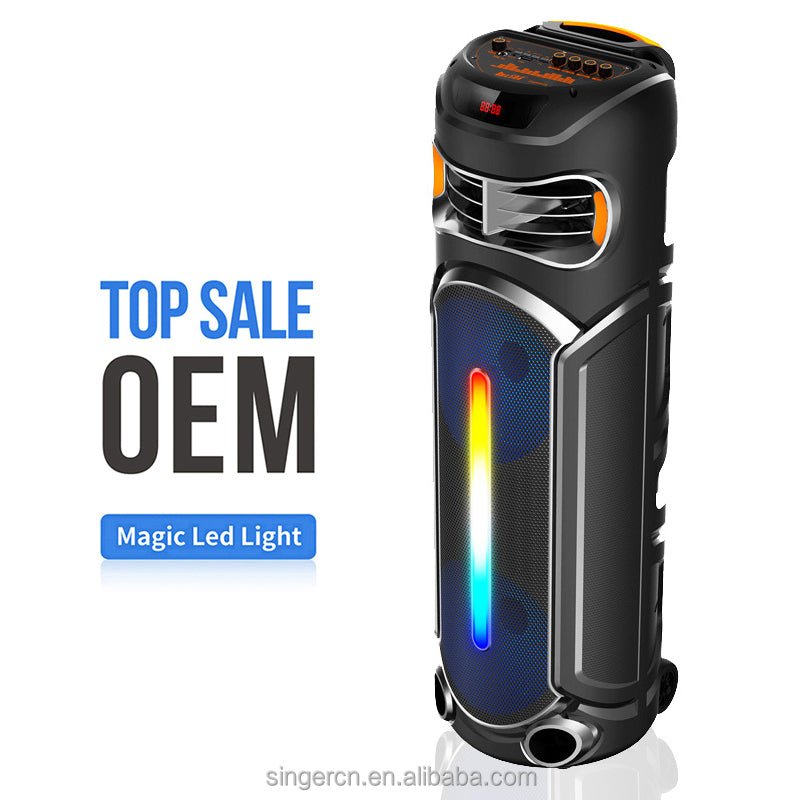 Sing - E ZQS8267 Professional Outdoor Party Speaker – Dual 8” Subwoofer, Bluetooth, RGB Light, Mic Support - Saif Al Najmi KwWireless SpeakersSING - ESaif Al Najmi KwSing - E ZQS8267 Professional Outdoor Party Speaker – Dual 8” Subwoofer, Bluetooth, RGB Light, Mic Support