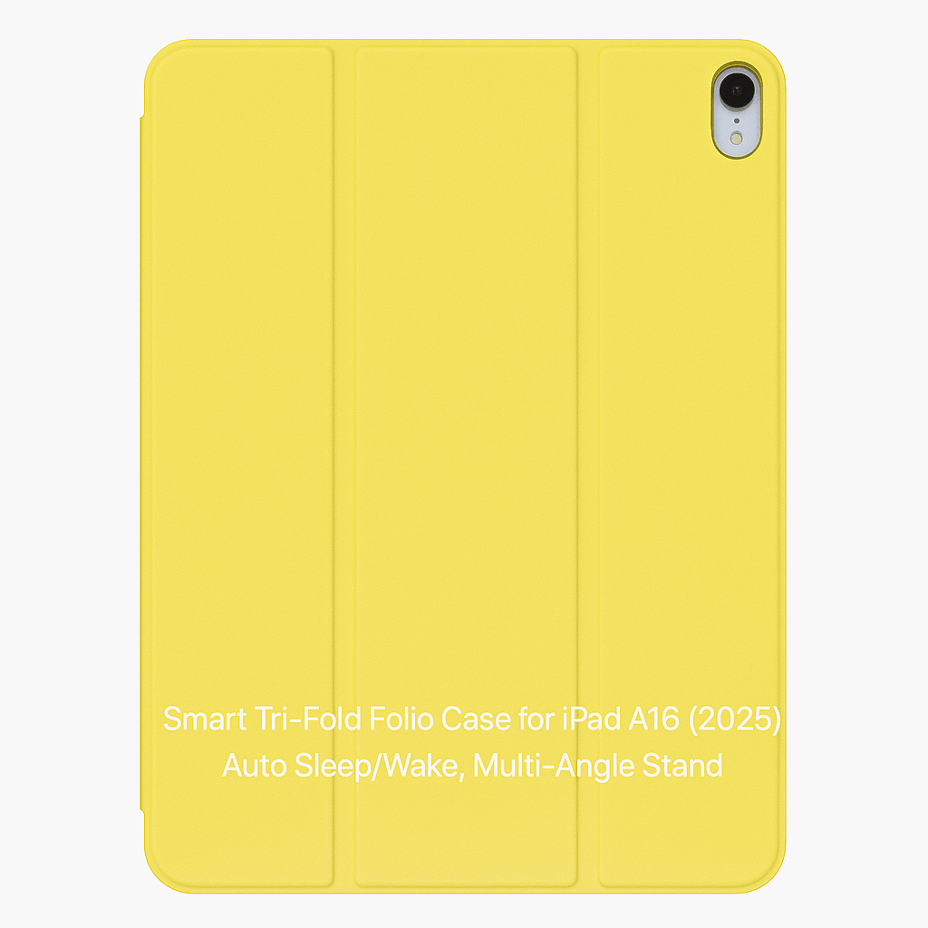 Smart Tri - Fold Folio Case for HUAWEI MatePad SE 11 – Magnetic Cover & Stand - Saif Al Najmi KwIPAD COVERSSaif Al Najmi KwSaif Al Najmi KwYellowSmart Tri - Fold Folio Case for HUAWEI MatePad SE 11 – Magnetic Cover & Stand