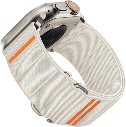 Suitisbest Stretchy Nylon Sport Loop Strap for Apple Watch – S-Hook Band (All Sizes & Series) "B" Quality