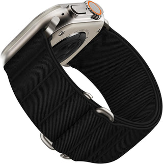 Suitisbest Stretchy Nylon Sport Loop Strap for Apple Watch – S - Hook Band (All Sizes & Series) "B" Quality - Saif Al Najmi KwBELTS WATCHSaif Al NajmiSaif Al Najmi KwBlack49/46/45/44Suitisbest Stretchy Nylon Sport Loop Strap for Apple Watch – S - Hook Band (All Sizes & Series) "B" Quality