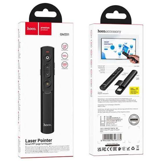 Hoco Laser Pointer GM201 Smart PPT Page Turning Pen - Bluetooth Model - Saif Al Najmi Kw