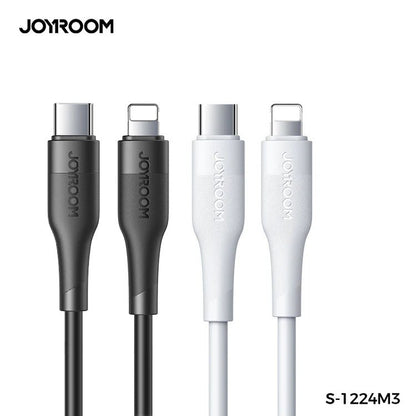 Type - c To Lightning cable S - 1224M3 - White - Saif Al Najmi KwData CablesJOYROOMSaif Al Najmi Kws-1224m3 white130554Type - c To Lightning cable S - 1224M3 - White - Saif Al Najmi Kw