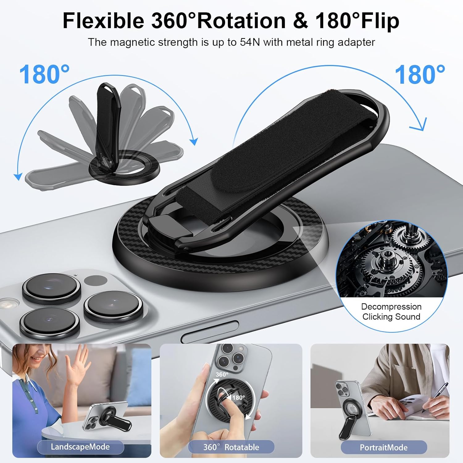 Universal Magnetic Phone Grip – 4 - in - 1 MagSafe Kickstand & Finger Ring Holder - Saif Al Najmi KwPhone HolderSaif Al NajmiSaif Al Najmi KwOrangeUniversal Magnetic Phone Grip – 4 - in - 1 MagSafe Kickstand & Finger Ring Holder