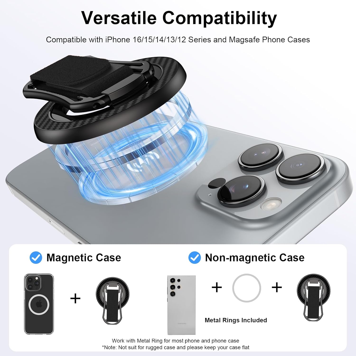 Universal Magnetic Phone Grip – 4 - in - 1 MagSafe Kickstand & Finger Ring Holder - Saif Al Najmi KwPhone HolderSaif Al NajmiSaif Al Najmi KwOrangeUniversal Magnetic Phone Grip – 4 - in - 1 MagSafe Kickstand & Finger Ring Holder