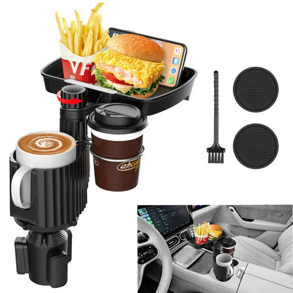 Vacallity Car Cup Holder Expander Tray - 4 - in - 1 Adjustable, 360° Rotation - Saif Al Najmi KwCup HolderMy StoreSaif Al Najmi KwTRAY CUP-A044.5Vacallity Car Cup Holder Expander Tray - Saif Al Najmi Kw