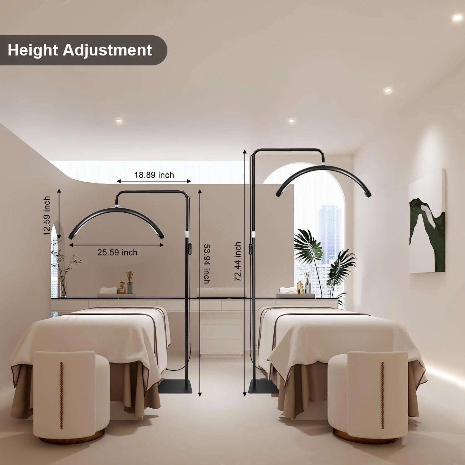 Vertical LED Moon Light HD - M6X – Dimmable, 360° Rotatable, Height Adjustable - Saif Al Najmi KwLED LightSaif Al Najmi KwSaif Al Najmi KwBlackVertical LED Moon Light HD - M6X – Dimmable, 360° Rotatable, Height Adjustable