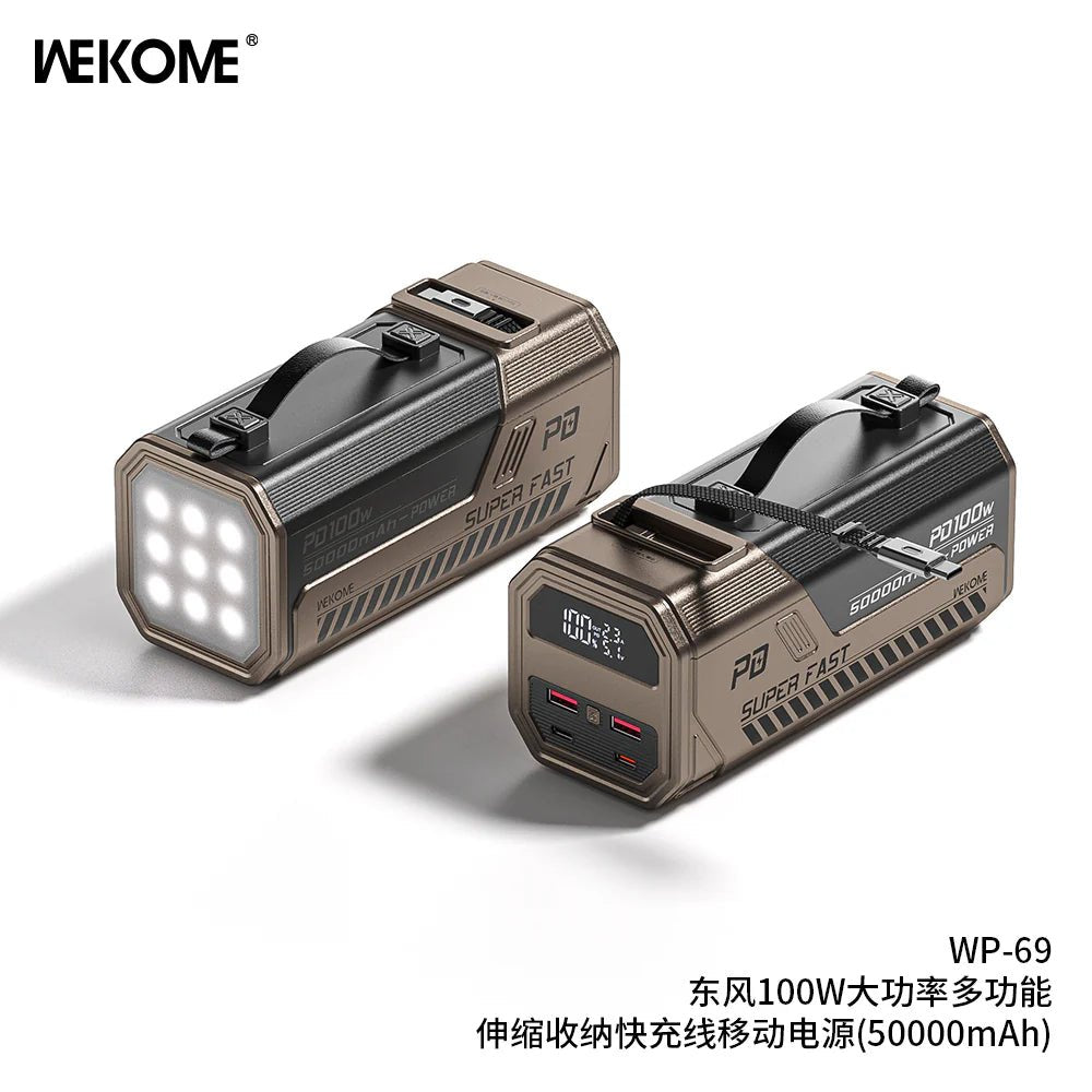 WEKOME 22.5W Mini Capsule Power Bank (Silver/Gold) - Saif Al Najmi KwPower BankswekomeSaif Al Najmi KwGoldWEKOME 22.5W Mini Capsule Power Bank (Silver/Gold)