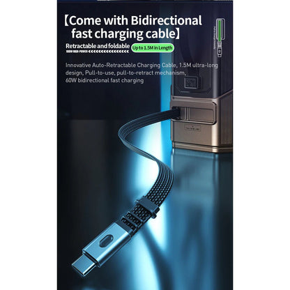 WEKOME 22.5W Mini Capsule Power Bank (Silver/Gold) - Saif Al Najmi KwPower BankswekomeSaif Al Najmi KwSilverWEKOME 22.5W Mini Capsule Power Bank (Silver/Gold)