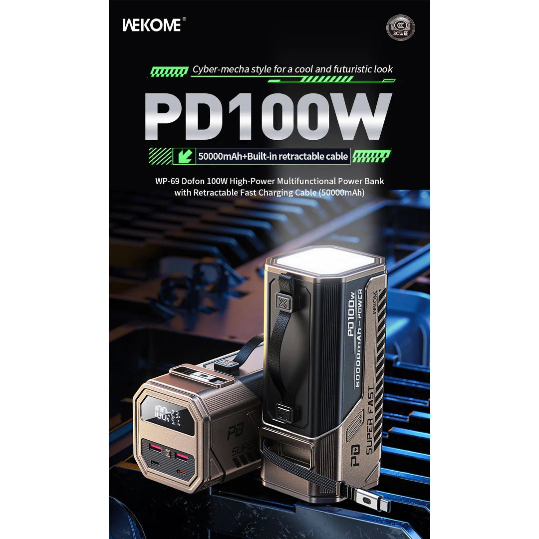 WEKOME 22.5W Mini Capsule Power Bank (Silver/Gold) - Saif Al Najmi KwPower BankswekomeSaif Al Najmi KwSilverWEKOME 22.5W Mini Capsule Power Bank (Silver/Gold)