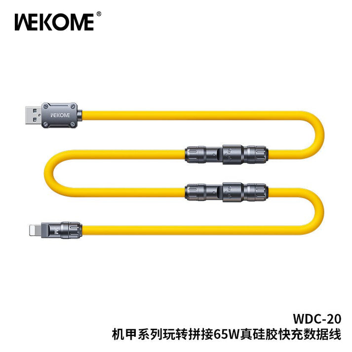 WEKOME WDC - 20 Charging Cable - 65W High - Power Output, Four Connecting Options - Saif Al Najmi KwData CableswekomeSaif Al Najmi KwWEKOME WDC - 20 Charging Cable - 65W High - Power Output, Four Connecting Options - Saif Al Najmi Kw