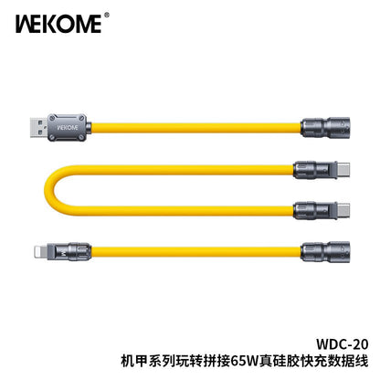 WEKOME WDC - 20 Charging Cable - 65W High - Power Output, Four Connecting Options - Saif Al Najmi KwData CableswekomeSaif Al Najmi KwWEKOME WDC - 20 Charging Cable - 65W High - Power Output, Four Connecting Options - Saif Al Najmi Kw