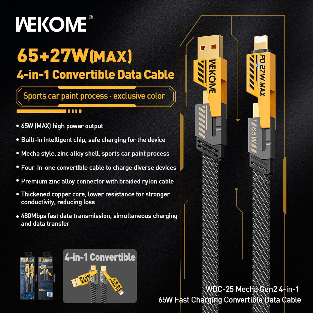 WEKOME WDC - 25 Charging Cable - Fast Charging, Durable and High - Quality Cable - Saif Al Najmi KwData CableswekomeSaif Al Najmi KwWEKOME WDC - 25 Charging Cable - Fast Charging, Durable and High - Quality Cable - Saif Al Najmi Kw