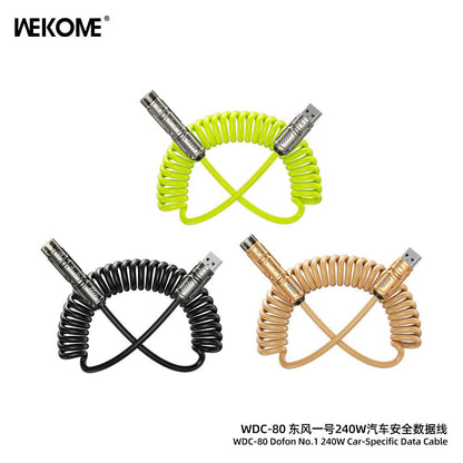 WEKOME WDC - 80 – Dofon No.1 240W Car - Specific Data Cable (Coiled) - Saif Al Najmi KwData CableswekomeSaif Al Najmi KwBlackWEKOME WDC - 80 – Dofon No.1 240W Car - Specific Data Cable (Coiled)