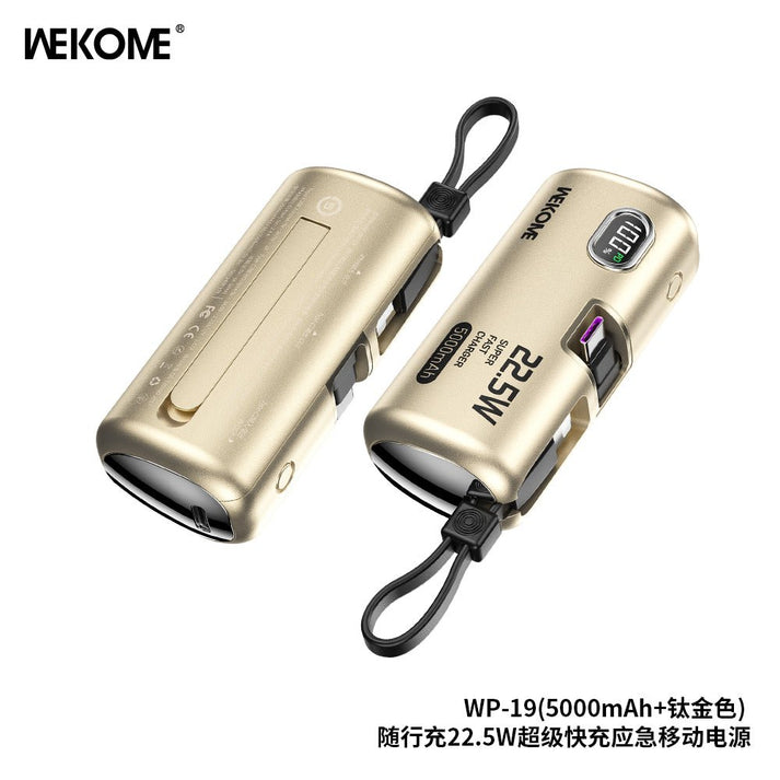 WEKOME WP - 19 5000mAh Emergency Power Bank – Ultra Compact & Fast - Saif Al Najmi KwPower BankswekomeSaif Al Najmi KwGoldWEKOME WP - 19 5000mAh Emergency Power Bank – Ultra Compact & Fast