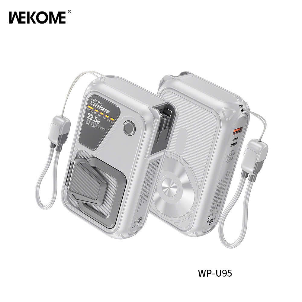 WEKOME WP - U95 – Cyberpunk Mecha Style Power Bank (20000mAh) - Saif Al Najmi KwPower BankswekomeSaif Al Najmi KwGrayWEKOME WP - U95 – Cyberpunk Mecha Style Power Bank (20000mAh)