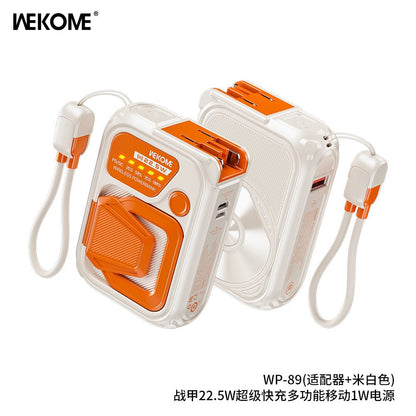 WEKOME WP - U95 – Cyberpunk Mecha Style Power Bank (20000mAh) - Saif Al Najmi KwPower BankswekomeSaif Al Najmi KwWhite/OrangeWEKOME WP - U95 – Cyberpunk Mecha Style Power Bank (20000mAh)