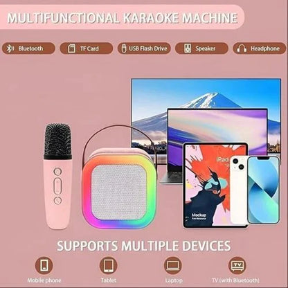 K12 Karaoke Bluetooth Speaker with 1 Wireless Microphone – Portable Party Speaker