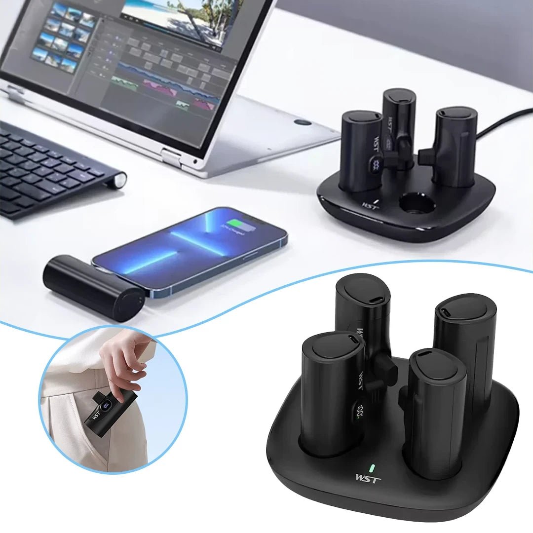 WST 4 - in - 1 5000mAh x 4 Docking Power Bank Station - Saif Al Najmi KwPOWER STATIONWSTSaif Al Najmi KwWhiteWST 4 - in - 1 5000mAh x 4 Docking Power Bank Station