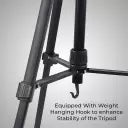 Weifeng WT 3520 Camera DSLR Professional Portable Aluminum Alloy Tripod w/ 3-Way Panel Ball - Saif Al Najmi Kw