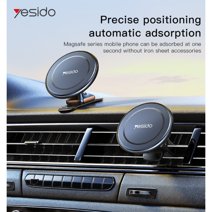 Yesido C126 Magnetic Car Phone Holder – Strong Grip Mount, Black - Saif Al Najmi KwPhone HolderyesidoSaif Al Najmi KwYesido C126 Magnetic Car Phone Holder – Strong Grip Mount, Black