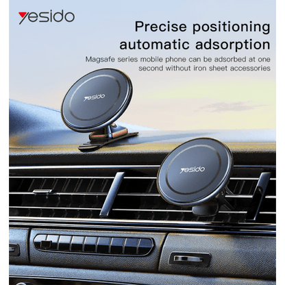 Yesido C126 Magnetic Car Phone Holder – Strong Grip Mount, Black - Saif Al Najmi KwPhone HolderyesidoSaif Al Najmi KwYesido C126 Magnetic Car Phone Holder – Strong Grip Mount, Black