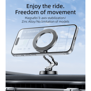 Yesido C203 360° Magnetic Phone Holder – 3 - Axis Stabilization, Zinc Alloy Body - Saif Al Najmi KwPhone HolderyesidoSaif Al Najmi KwYesido C203 360° Magnetic Phone Holder – 3 - Axis Stabilization, Zinc Alloy Body