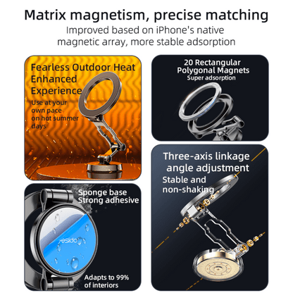 Yesido C203 360° Magnetic Phone Holder – 3 - Axis Stabilization, Zinc Alloy Body - Saif Al Najmi KwPhone HolderyesidoSaif Al Najmi KwYesido C203 360° Magnetic Phone Holder – 3 - Axis Stabilization, Zinc Alloy Body