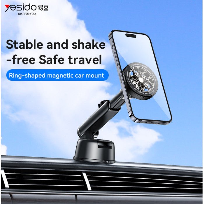 Yesido C266 360° Rotation Car Dashboard Magnetic Phone Holder – Ring - Shaped N52 Magnet Mount - Saif Al Najmi KwPhone HolderyesidoSaif Al Najmi KwYesido C266 360° Rotation Car Dashboard Magnetic Phone Holder – Ring - Shaped N52 Magnet Mount