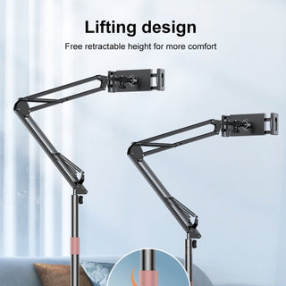 YESIDO C295 360° Tablet Floor Stand – Adjustable Lazy Arm Bracket - Saif Al Najmi KwPhone HolderyesidoSaif Al Najmi KwYESIDO C295 360° Tablet Floor Stand – Adjustable Lazy Arm Bracket
