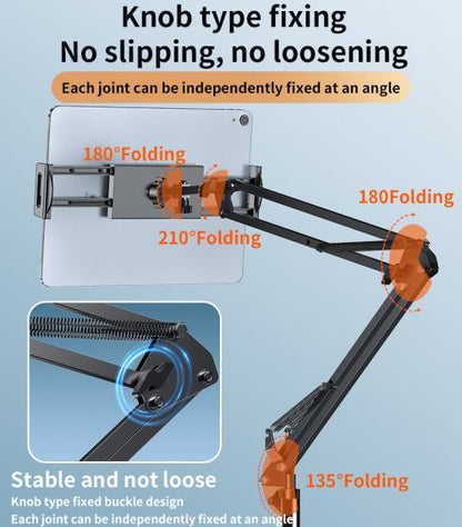 YESIDO C295 360° Tablet Floor Stand – Adjustable Lazy Arm Bracket - Saif Al Najmi KwPhone HolderyesidoSaif Al Najmi KwYESIDO C295 360° Tablet Floor Stand – Adjustable Lazy Arm Bracket