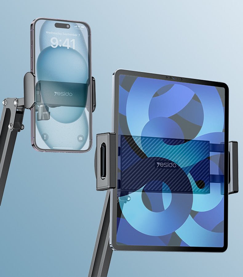 YESIDO C295 360° Tablet Floor Stand – Adjustable Lazy Arm Bracket - Saif Al Najmi KwPhone HolderyesidoSaif Al Najmi KwYESIDO C295 360° Tablet Floor Stand – Adjustable Lazy Arm Bracket