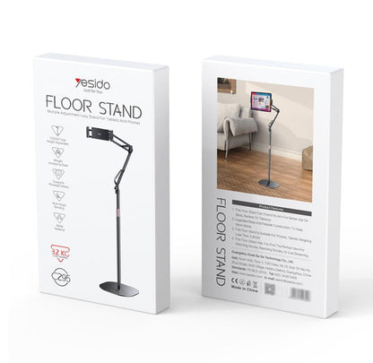 YESIDO C295 360° Tablet Floor Stand – Adjustable Lazy Arm Bracket - Saif Al Najmi KwPhone HolderyesidoSaif Al Najmi KwYESIDO C295 360° Tablet Floor Stand – Adjustable Lazy Arm Bracket