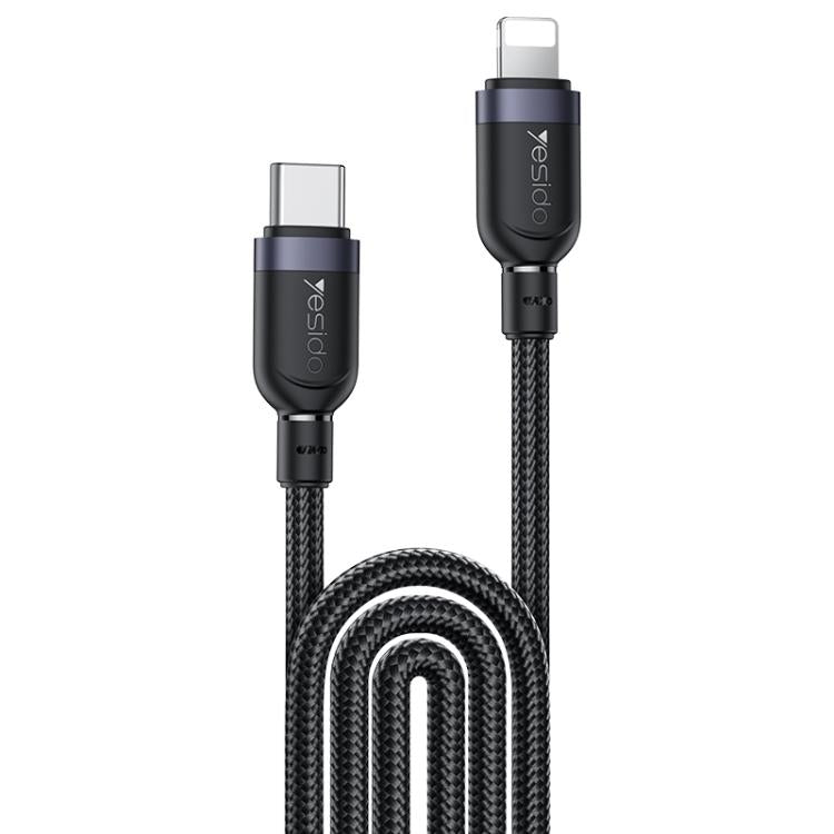 Yesido CA193 27W Type - C to Lightning Data Cable – 3m (Black) - Saif Al Najmi KwData CablesyesidoSaif Al Najmi KwYesido CA193 27W Type - C to Lightning Data Cable – 3m (Black)