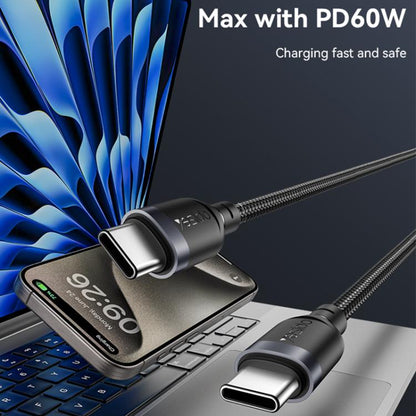 Yesido CA194 USB - C to USB - C Charging & Data Cable – 60W, 3m (Black) - Saif Al Najmi KwData CablesyesidoSaif Al Najmi KwYesido CA194 USB - C to USB - C Charging & Data Cable – 60W, 3m (Black)