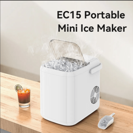 Yesido EC15 1.3L Portable Ice Maker – Automatic Cleaning Ice Cube Making Machine - Saif Al Najmi KwgadgetsyesidoSaif Al Najmi KwYesido EC15 1.3L Portable Ice Maker – Automatic Cleaning Ice Cube Making Machine