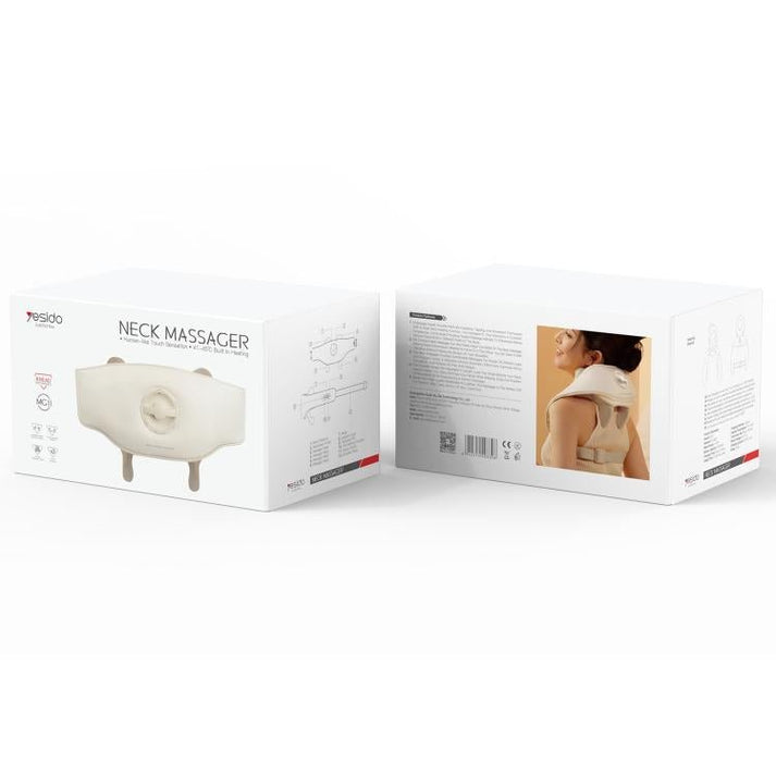 Yesido MG11 Neck & Shoulder Massager – 3 Modes, Adjustable Width (White) - Saif Al Najmi KwgadgetsyesidoSaif Al Najmi KwYesido MG11 Neck & Shoulder Massager – 3 Modes, Adjustable Width (White)
