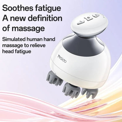 Yesido MG12 Waterproof Intelligent Head Massager – IPX7, White - Saif Al Najmi KwgadgetsyesidoSaif Al Najmi KwYesido MG12 Waterproof Intelligent Head Massager – IPX7, White