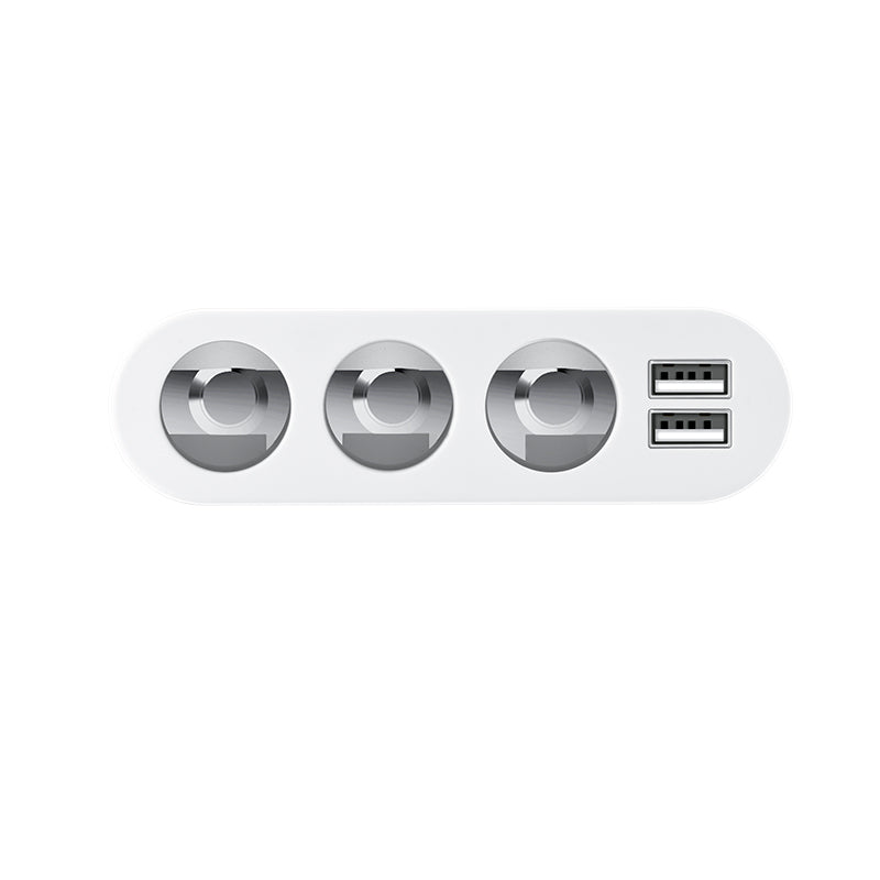 Z13 LCD one-pull-three car charger - silver - Saif Al Najmi Kw